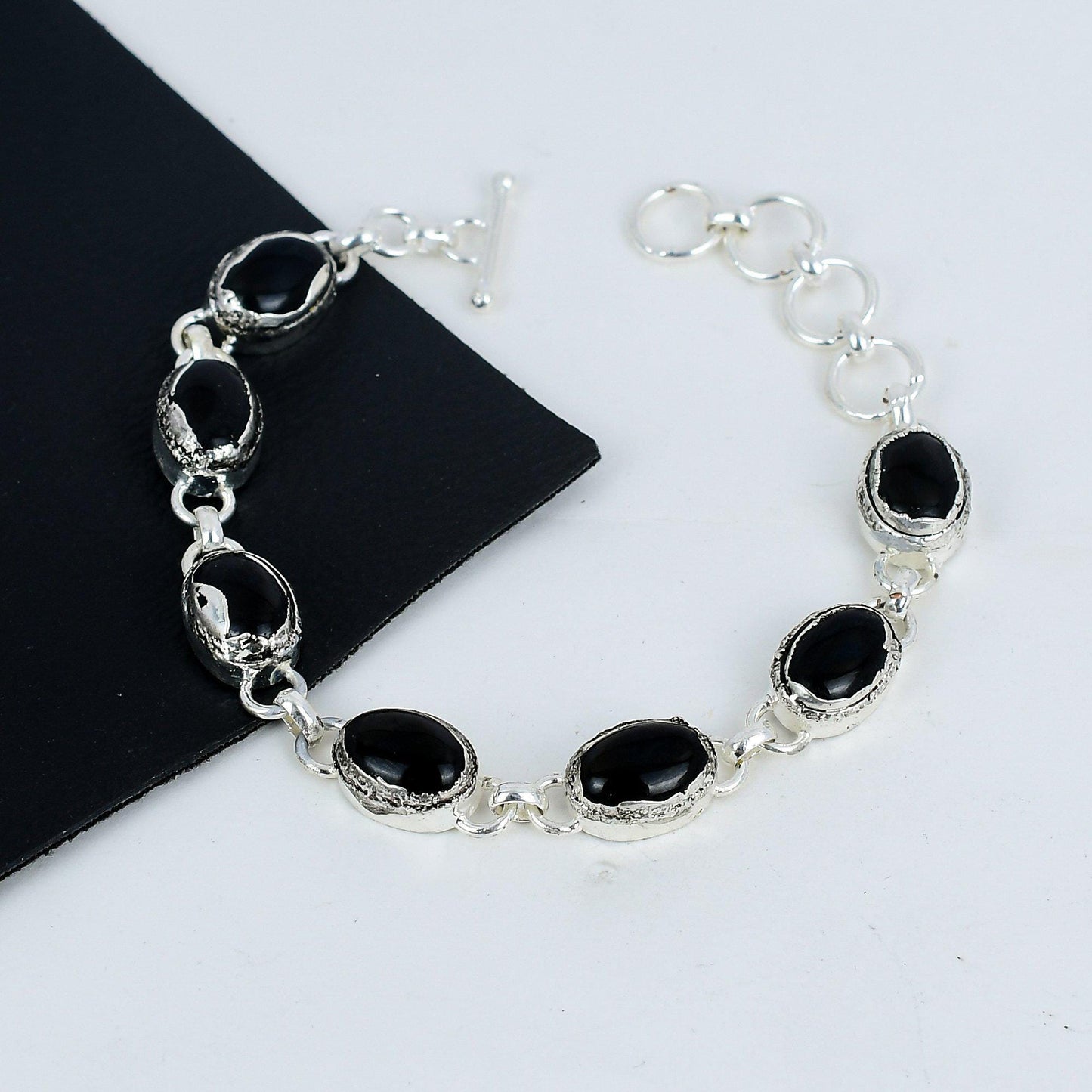 Black Onyx Gemstone Bracelet
