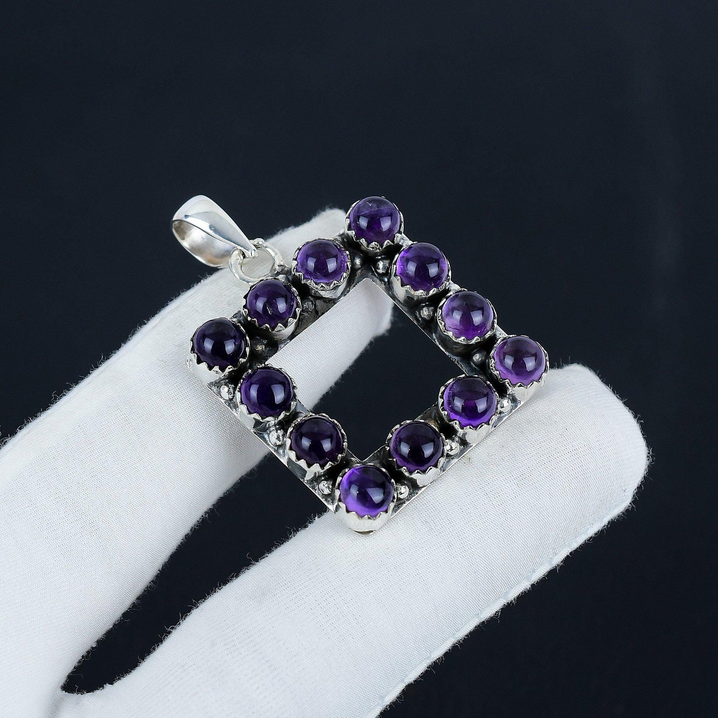 Purple Amethyst Gemstone Pendant