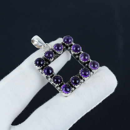 Purple Amethyst Gemstone Pendant