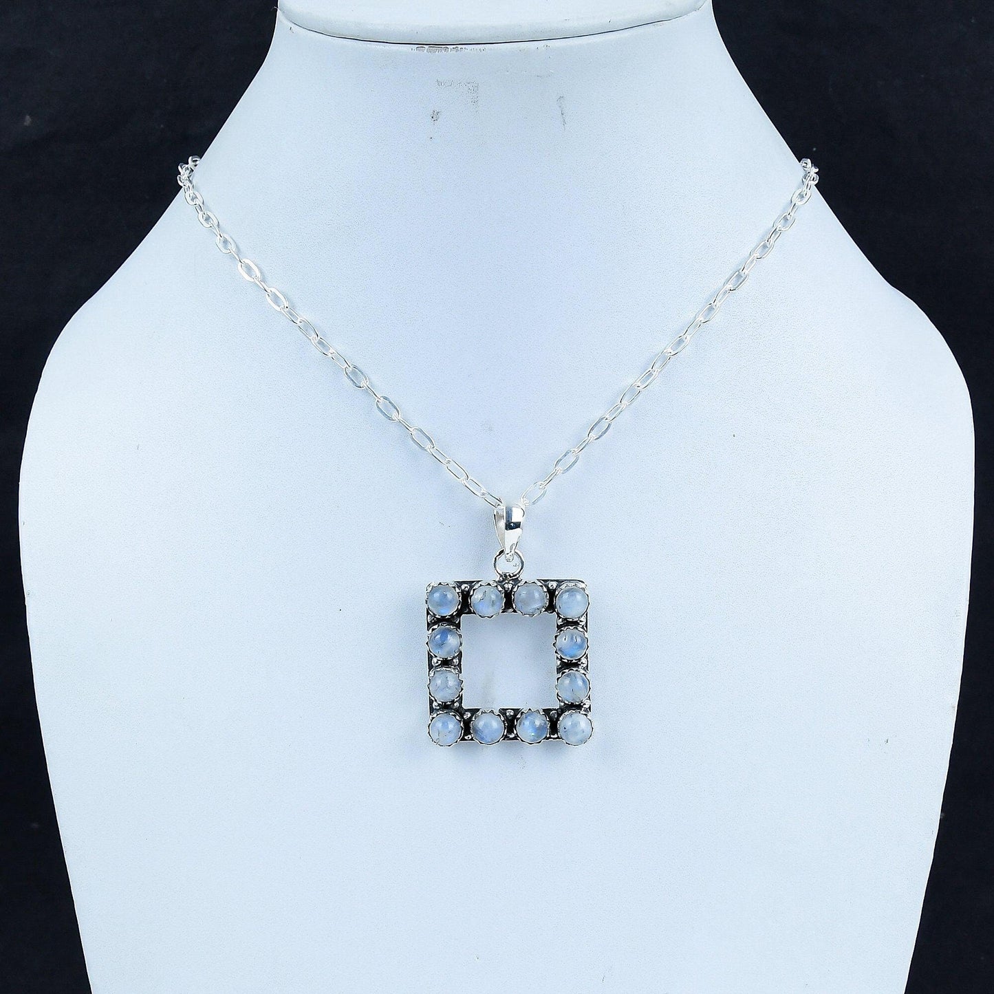 Rainbow Moonstone Gemstone Pendant