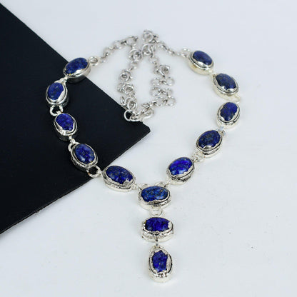 Blue Lapis Lazuli Gemstone Necklace