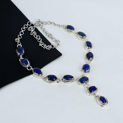 Blue Lapis Lazuli Gemstone Necklace