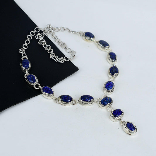 Blue Lapis Lazuli Gemstone Necklace