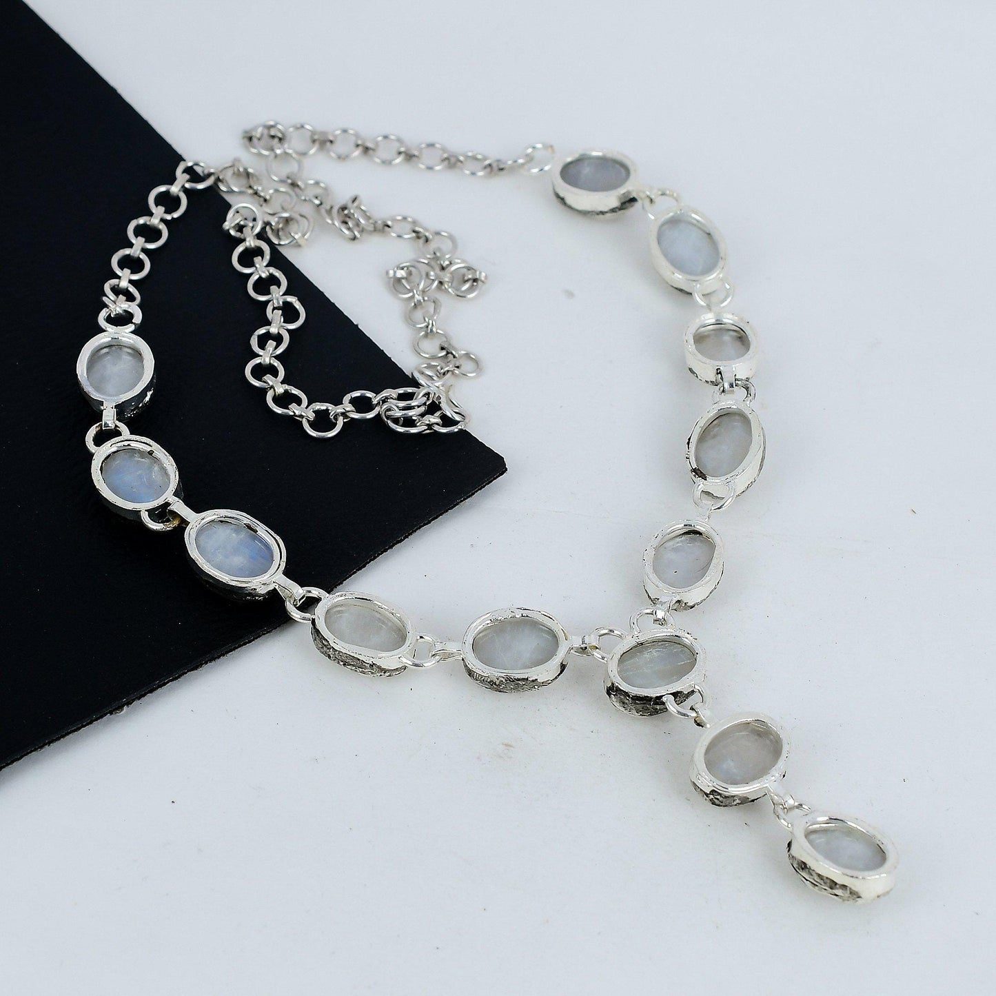 White Moonstone Gemstone Necklace