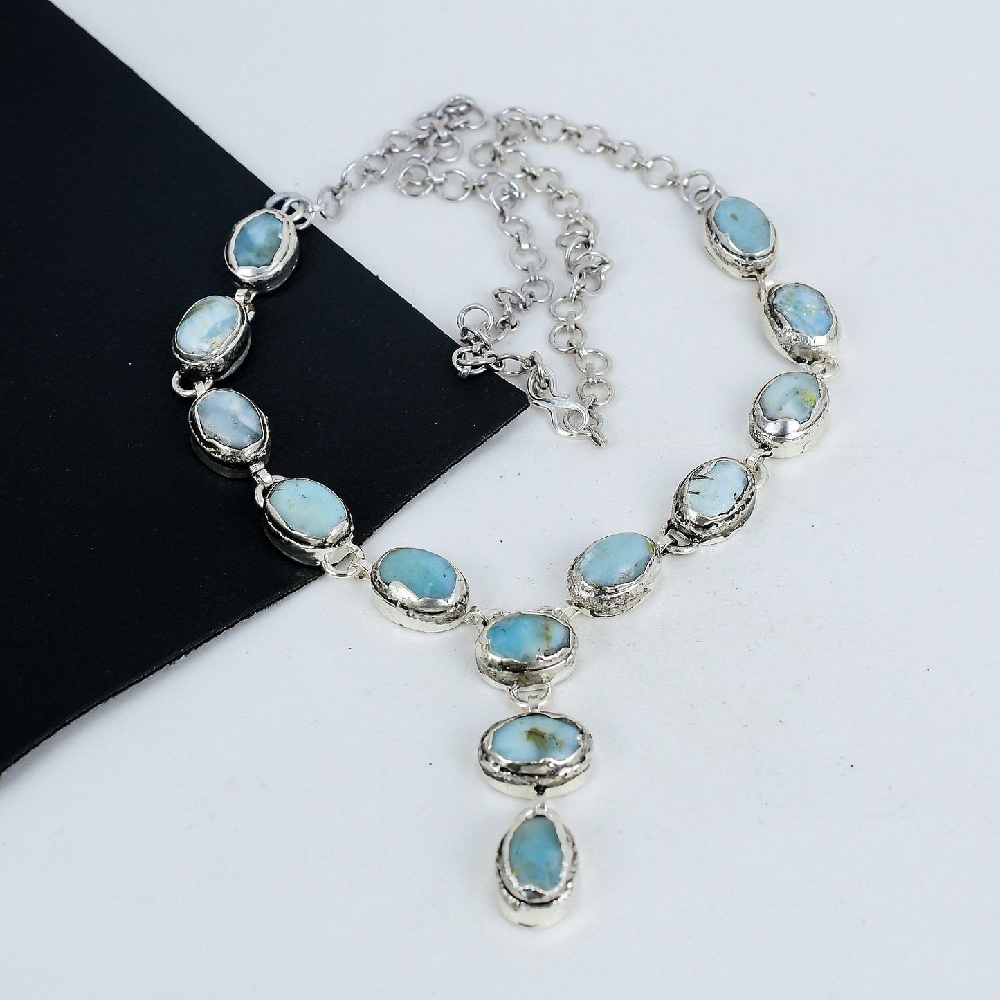 Blue Larimar Gemstone Necklace