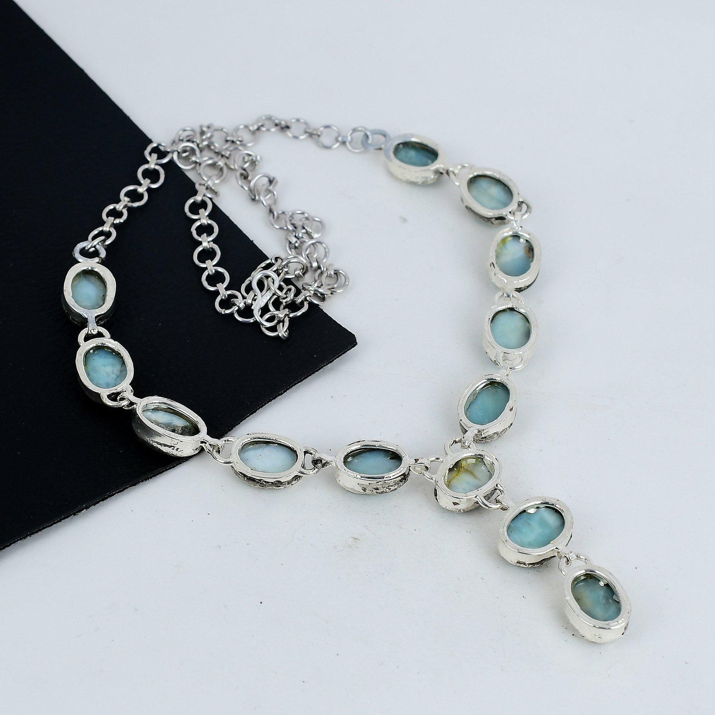 Blue Larimar Gemstone Necklace