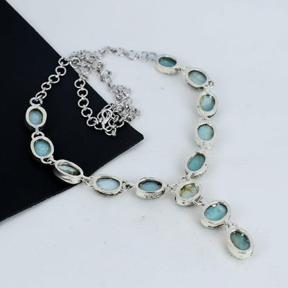 Blue Larimar Gemstone Necklace