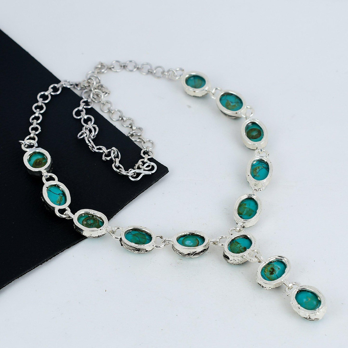 Blue Turquoise Gemstone Necklace