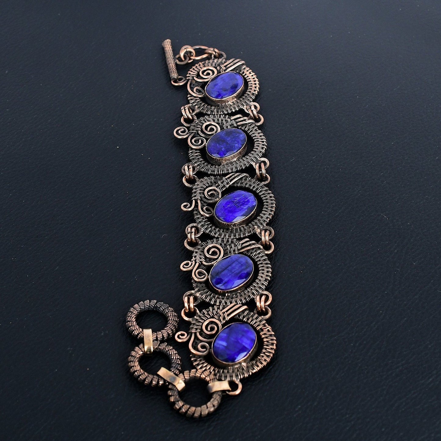Blue Sapphire Gemstone Bracelet