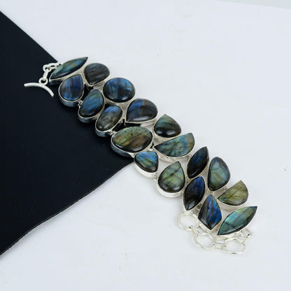 925 Silver Blue Labradorite Bracelet