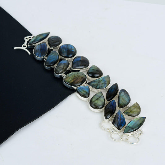 925 Silver Blue Labradorite Bracelet