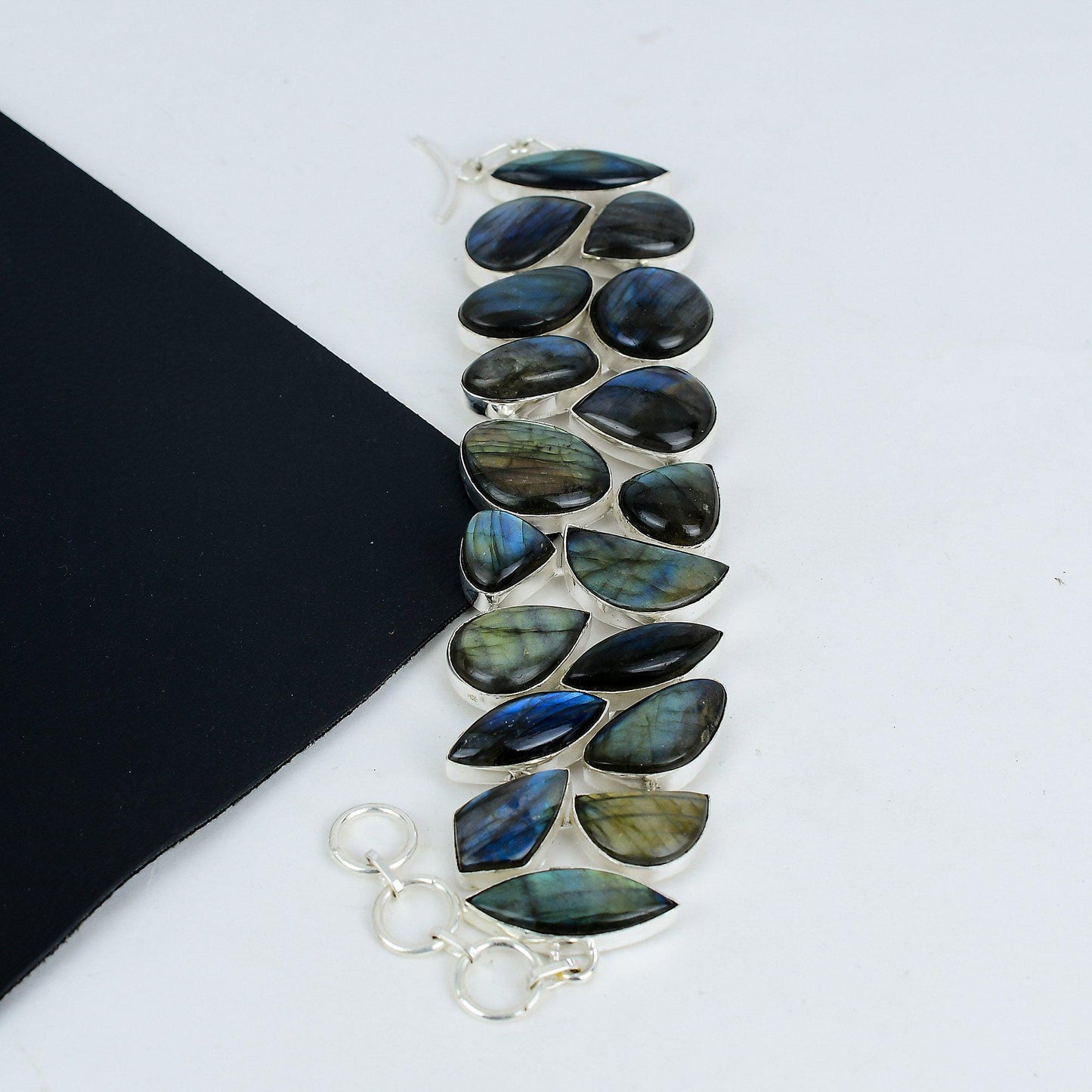 925 Silver Blue Labradorite Bracelet