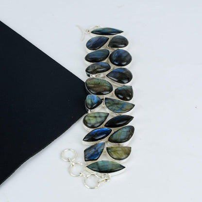 925 Silver Blue Labradorite Bracelet