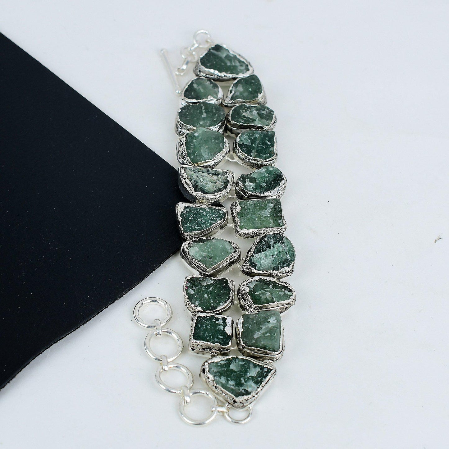 Green Amethyst Gemstone Bracelet