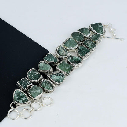 Green Amethyst Gemstone Bracelet