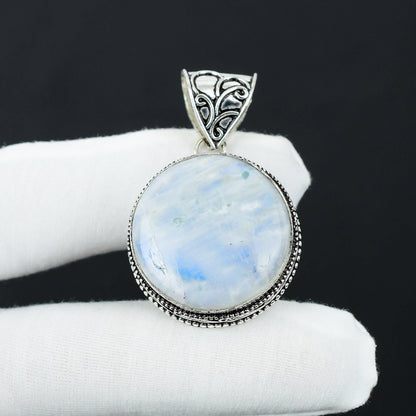 Rainbow Moonstone Gemstone Pendant