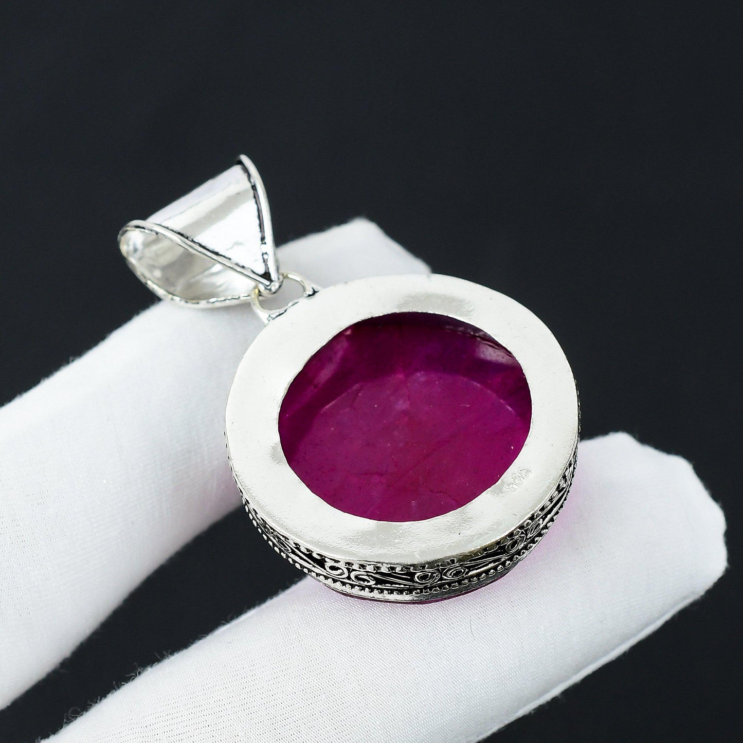 Red Ruby Gemstone Pendant