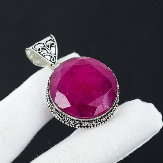 Red Ruby Gemstone Pendant