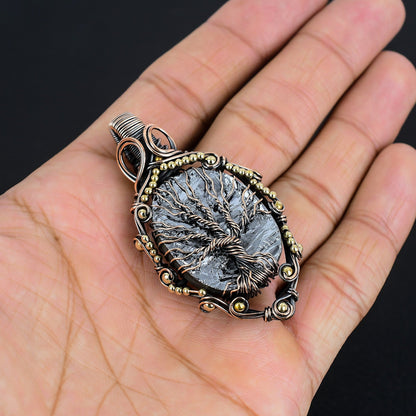 Black Shungite Gemstone Pendant