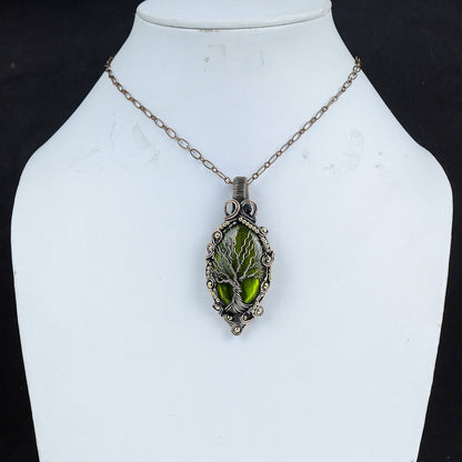 Green Labradorite Gemstone Pendant