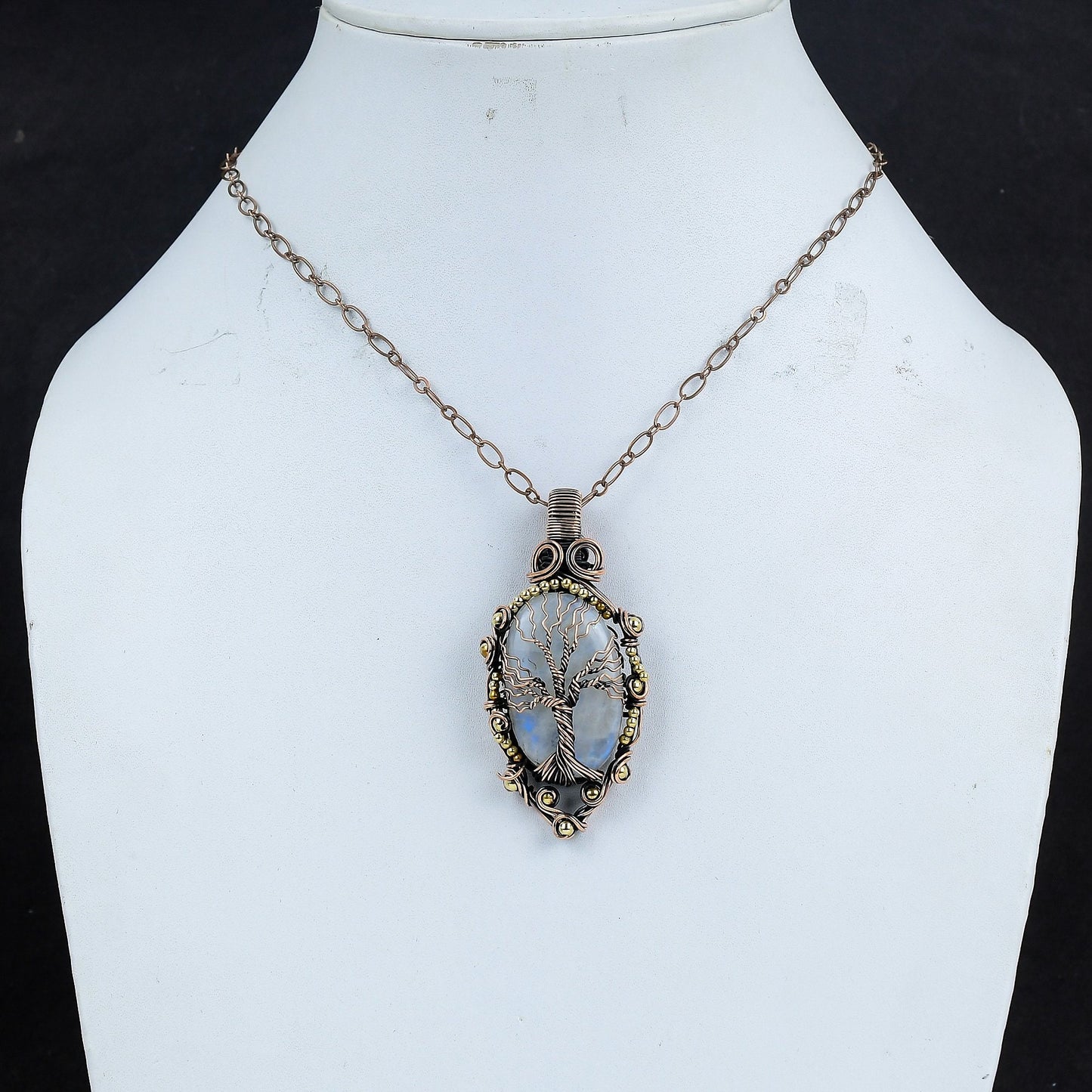 Rainbow Moonstone Gemstone Pendant