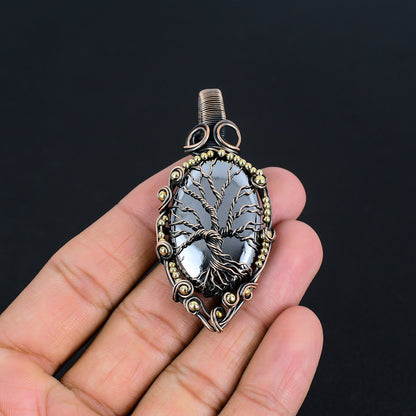 Black Shungite Gemstone Pendant