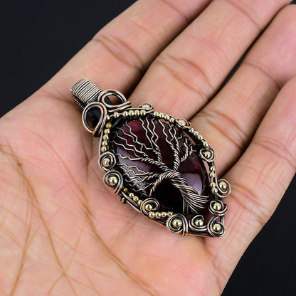 Red Labradorite Gemstone Pendant