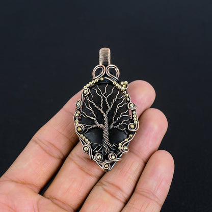 Black Shungite Gemstone Pendant