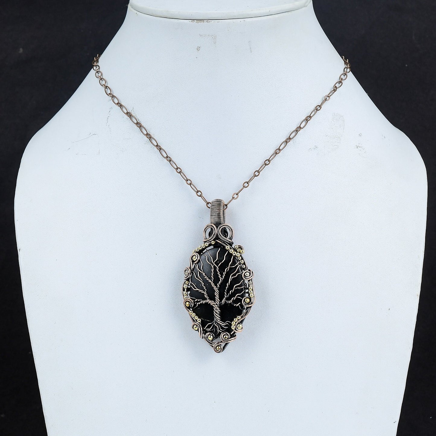 Black Shungite Gemstone Pendant