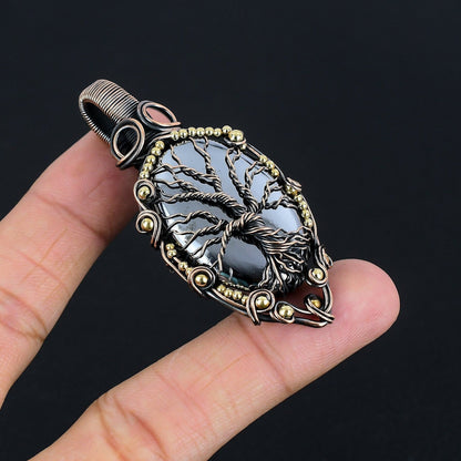 Black Shungite Gemstone Pendant