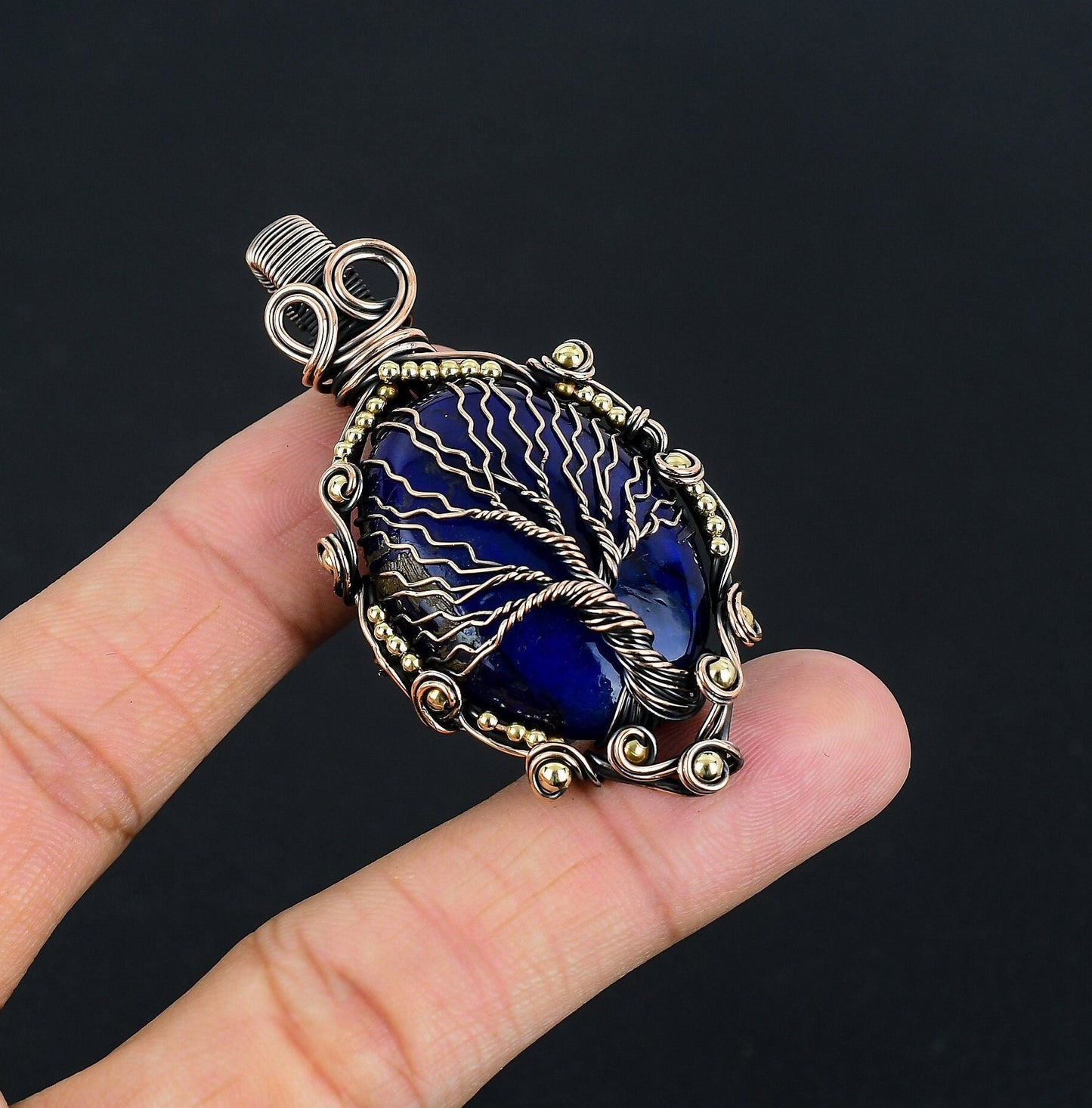 Blue Labradorite Gemstone Pendant