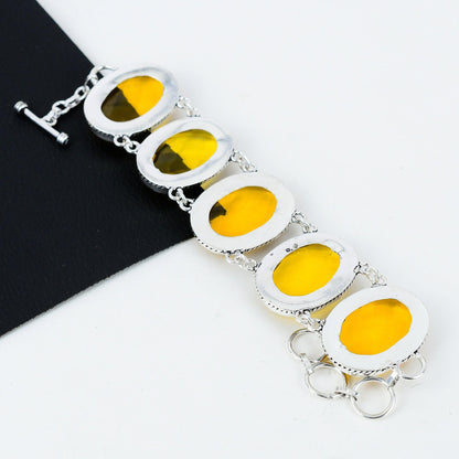 Honey Topaz Sterling Silver Bracelet