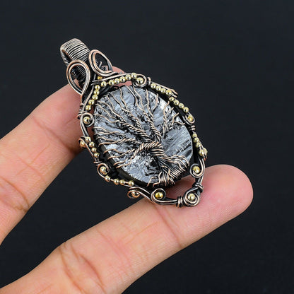 Black Shungite Gemstone Pendant