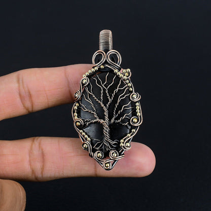 Black Shungite Gemstone Pendant