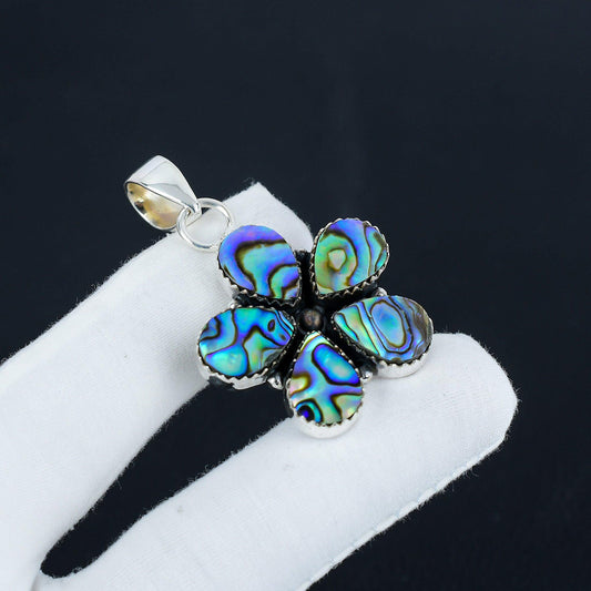 Iridescent Abalone Shell Pendant