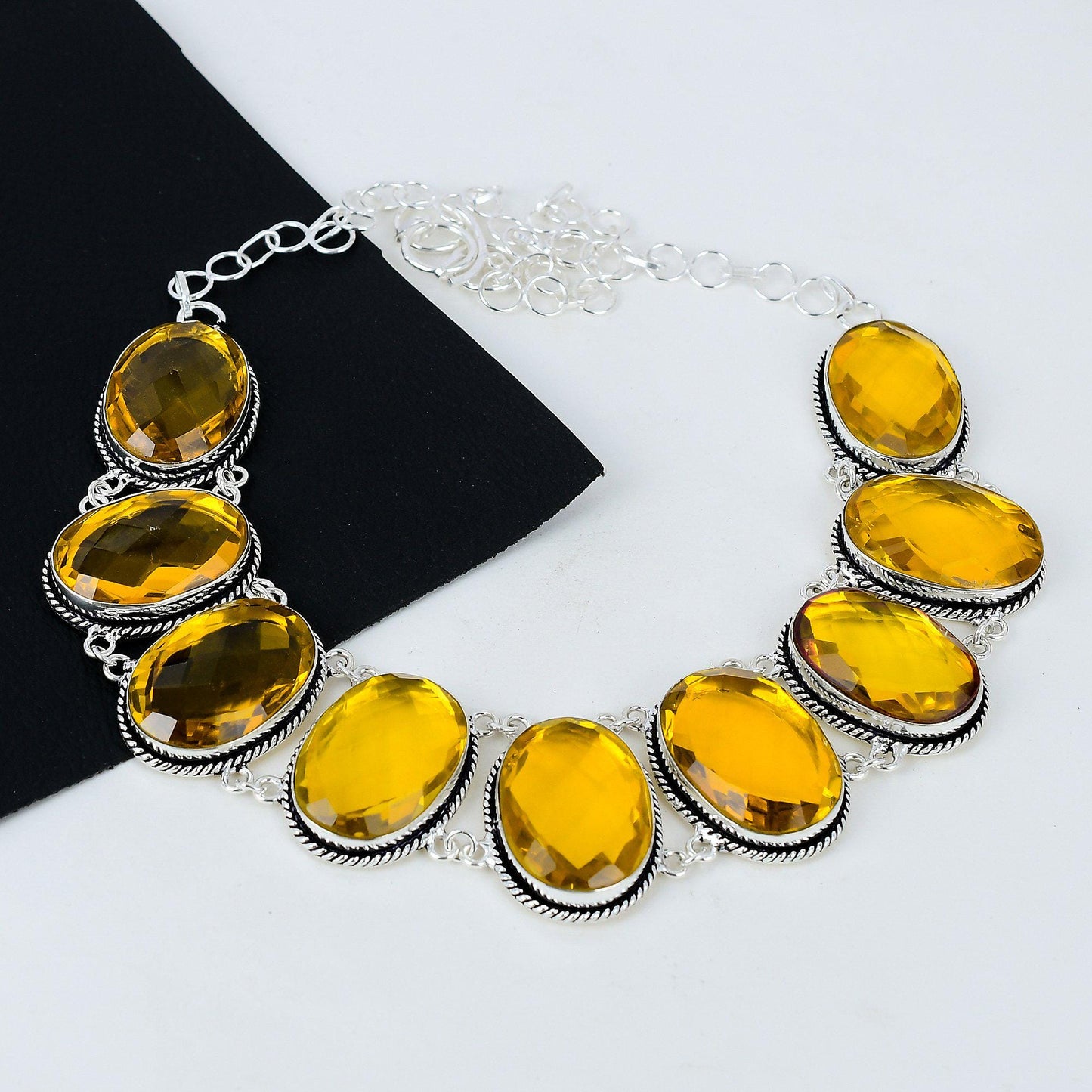 Honey Topaz Sterling Silver Necklace