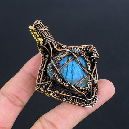 Blue Labradorite Gemstone Pendant