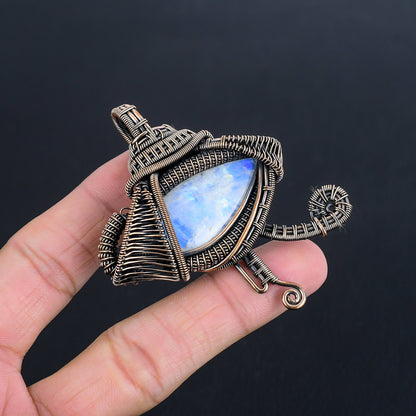 Rainbow Moonstone Gemstone Pendant