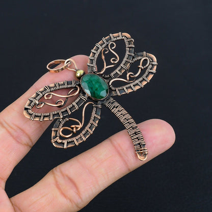 Green Emerald Gemstone Pendant