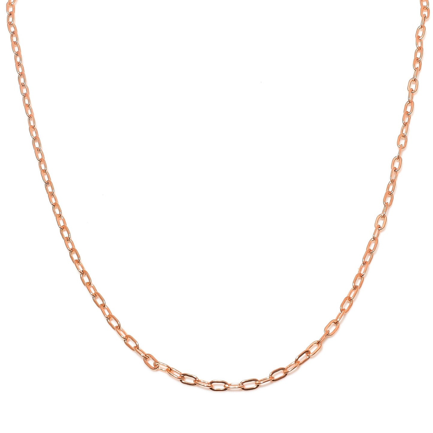 Oxidized Copper Gemstone Link Chain