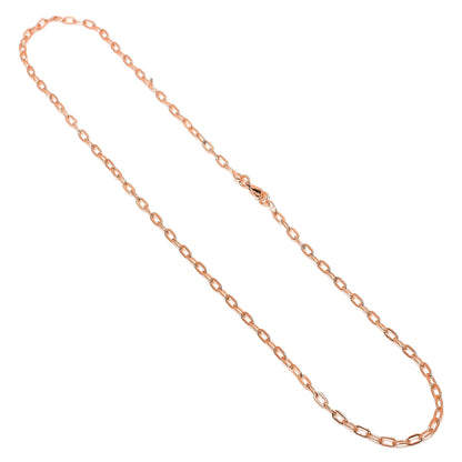 Oxidized Copper Gemstone Link Chain