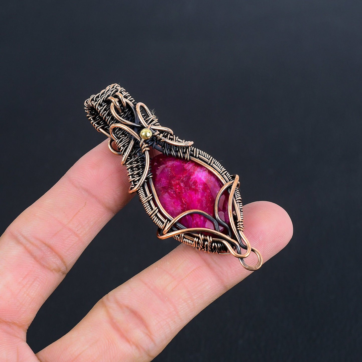 Red Ruby Gemstone Pendant