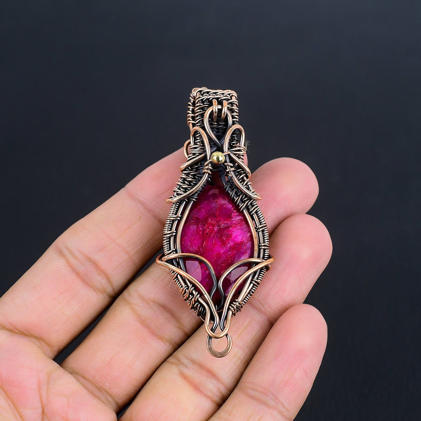 Red Ruby Gemstone Pendant