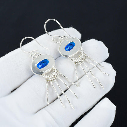 Swiss Blue Topaz Sterling Silver Earrings