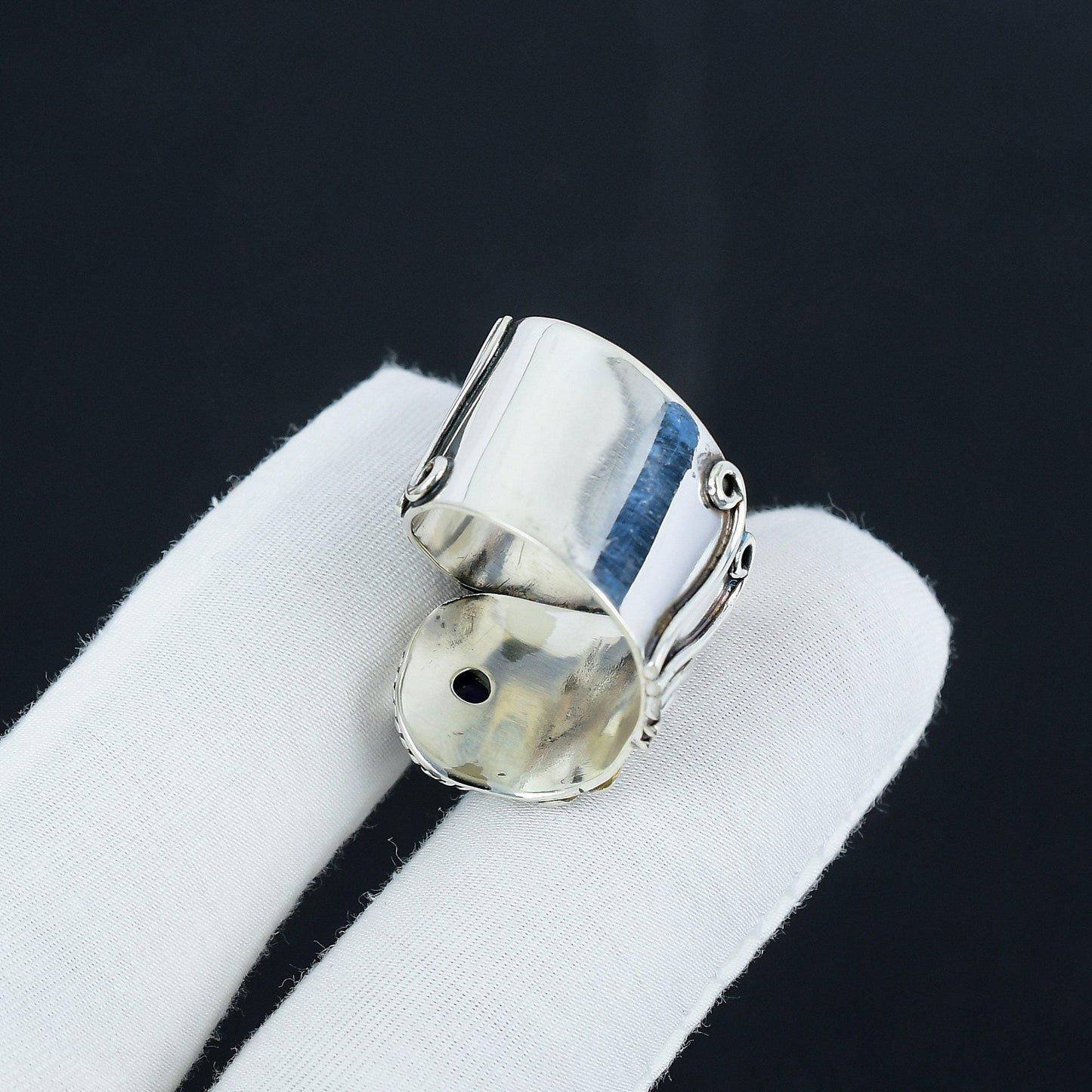 Blue Sapphire Sterling Silver Ring