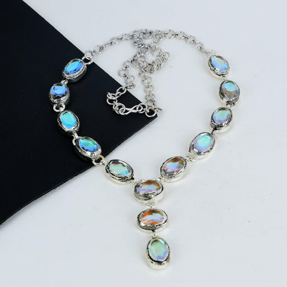 White Mystic Topaz Sterling Silver Necklace