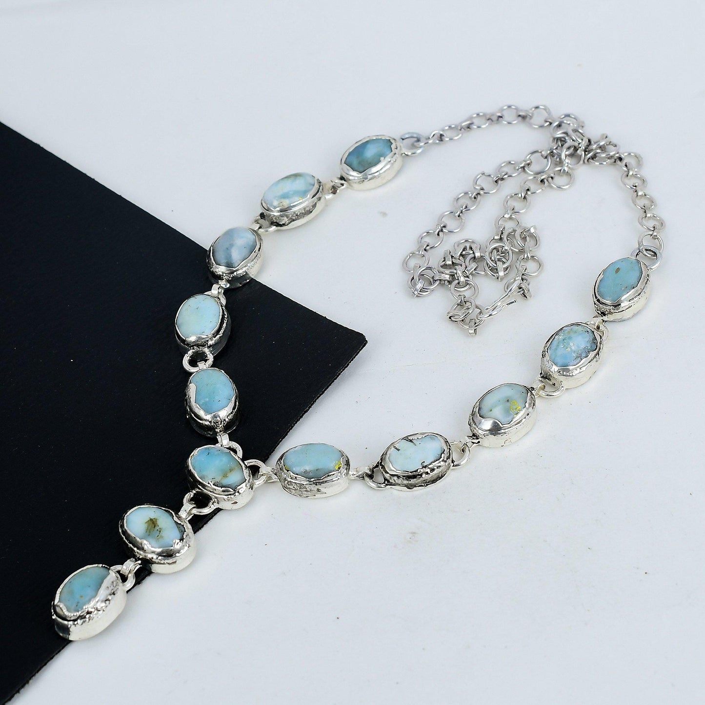 Blue Larimar Gemstone Necklace