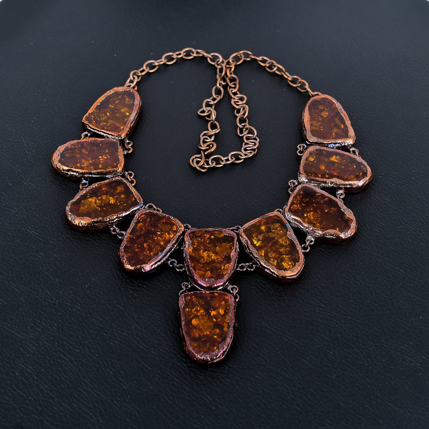Golden Baltic Amber Gemstone Necklace