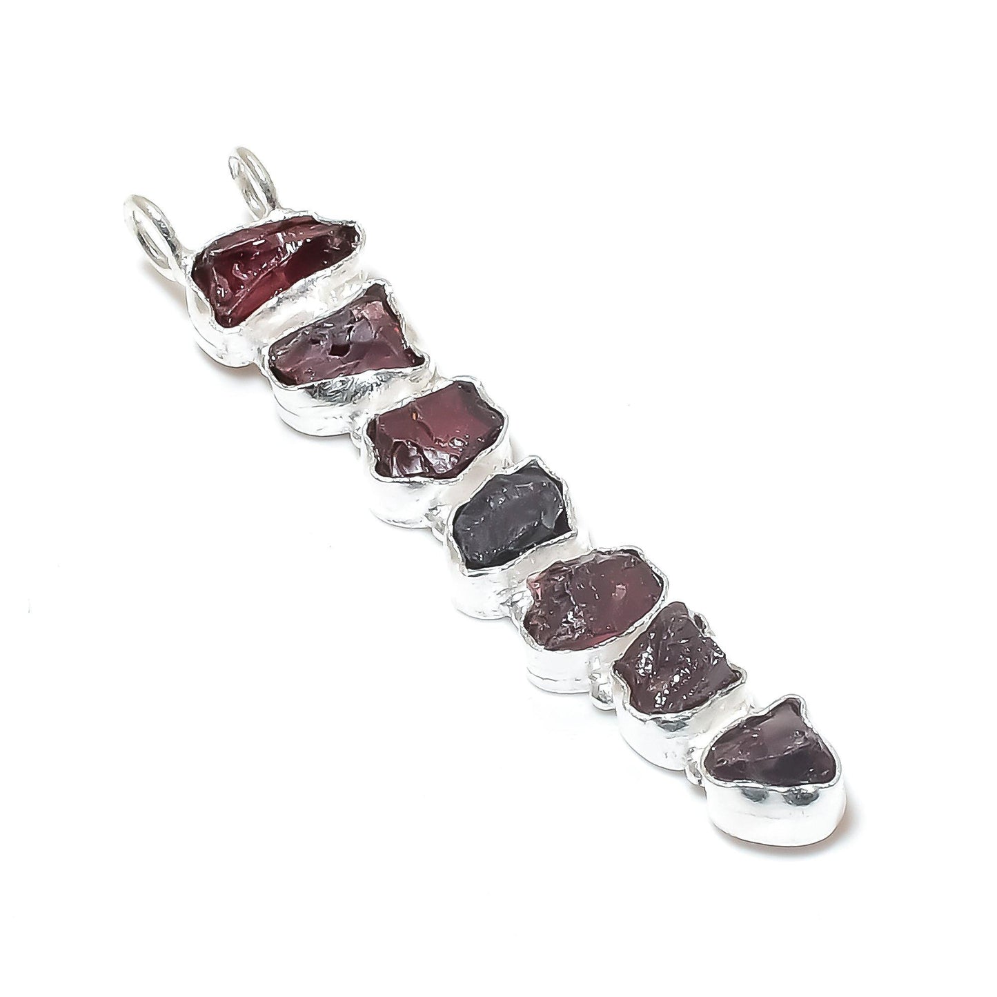 Red Garnet Gemstone Pendant Necklace