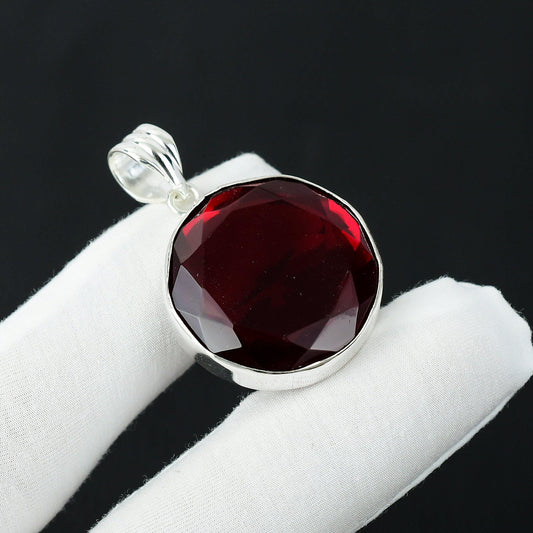 Red Garnet Gemstone Pendant